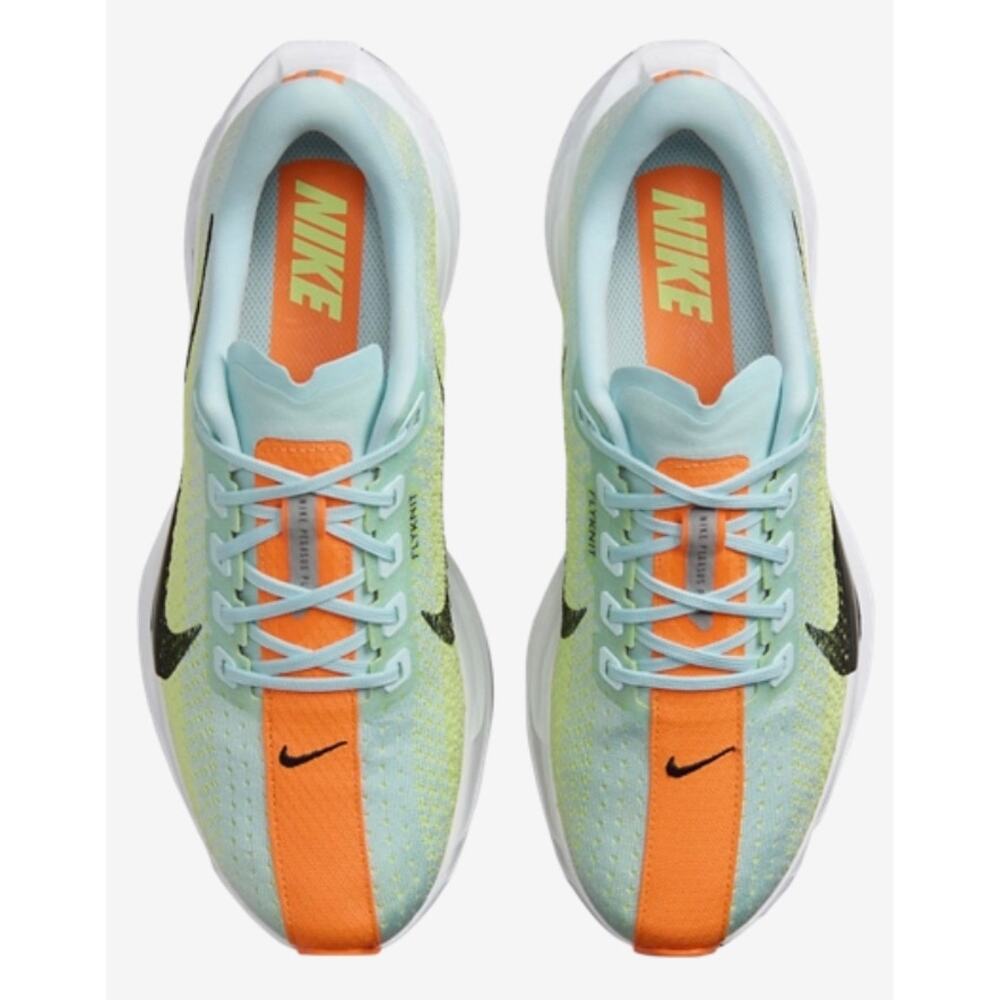 Nike Women's ZoomX Running Shoe - Light Blue, Lime, Orange, Black, White - Picture 2 of 13